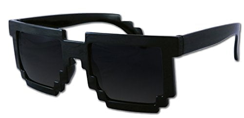 8-bit Pixel Retro Computer Sun Glasses Nerd