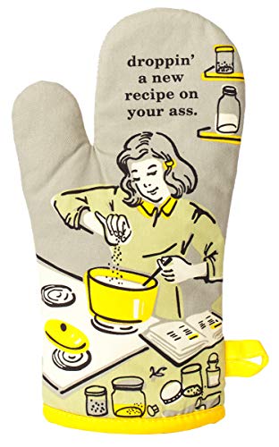 Blue Q Oven Mitt, Droppin' A New Recipe On Your