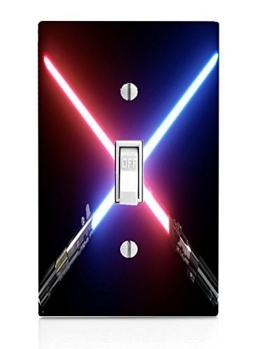 Crossed Blades Light Switch Plate