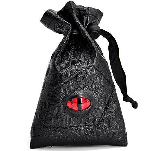 Drawstring Bag Pu Leather Dice Pouch Perfect For
