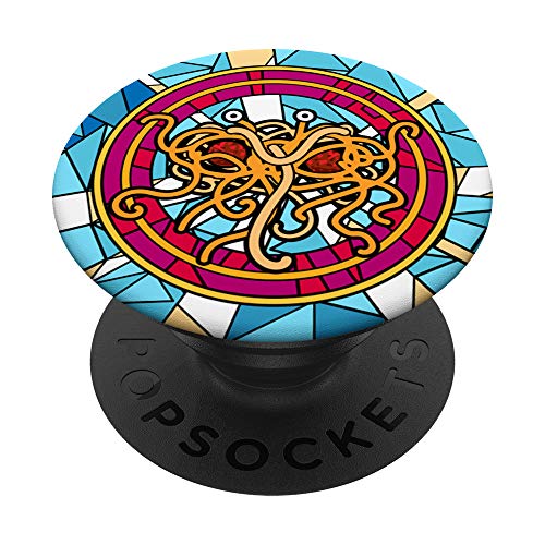 Flying Spaghetti Monster Stained Glass Popsockets