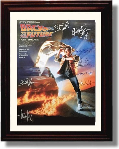 Framed Cast Of Back To The Future Autograph