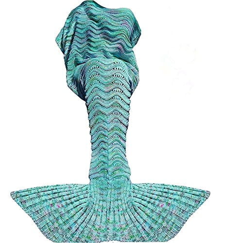 Fu Store Mermaid Tail Blanket Crochet Mermaid