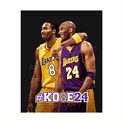 Kobe Bryant -8 & 24- Memorial Wall Print- 8 X 10"