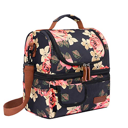 Lokass Lunch Bags For Women Double Deck Insulated