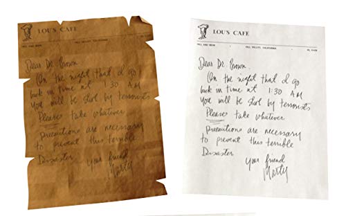 Marty Mcfly Written Warning Letters To Doc Brown
