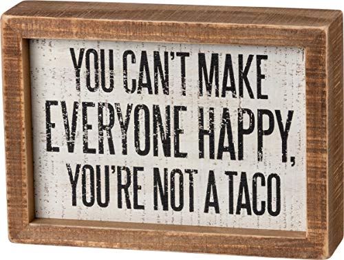 Primitives By Kathy Not A Taco Inset Sign, 5x7
