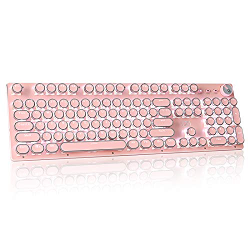 Retro Steampunk Typewriter-style Gaming Keyboard,