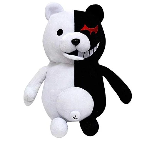 Timsophia Boys Black White Bear Plush Doll