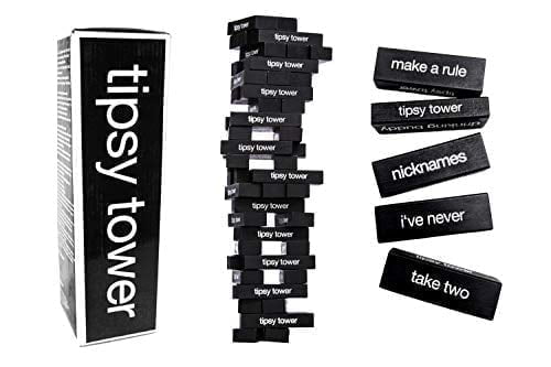 Tipsy Tower Drinking Game - 54 Blocks, Over 35