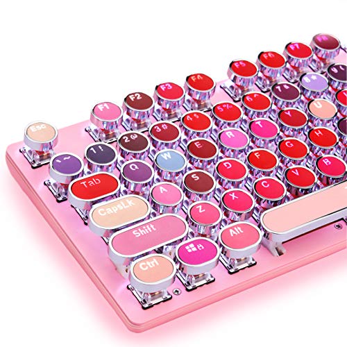 Tishled Typewriter Keyboard With White Led